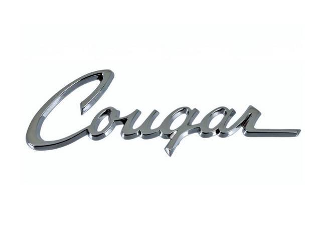 Quarter Panel Emblem, Cougar Script