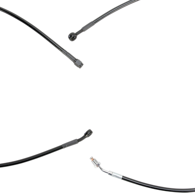 BURLY BRAND Control Kit - 15" Ape Hanger Handlebars - ABS B30-1116