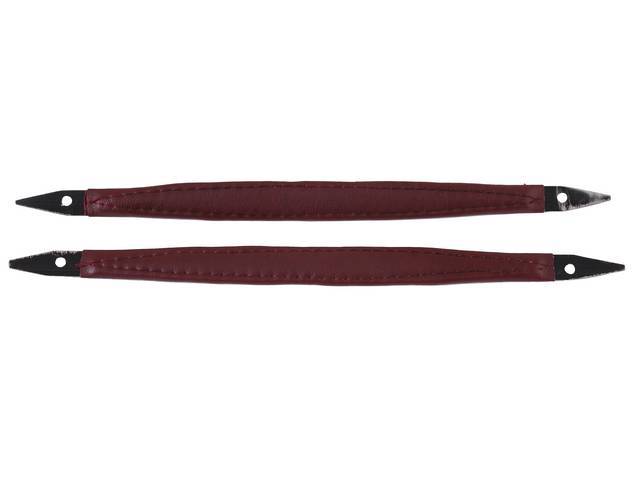 Door Panel Pull Handles, Dark Red