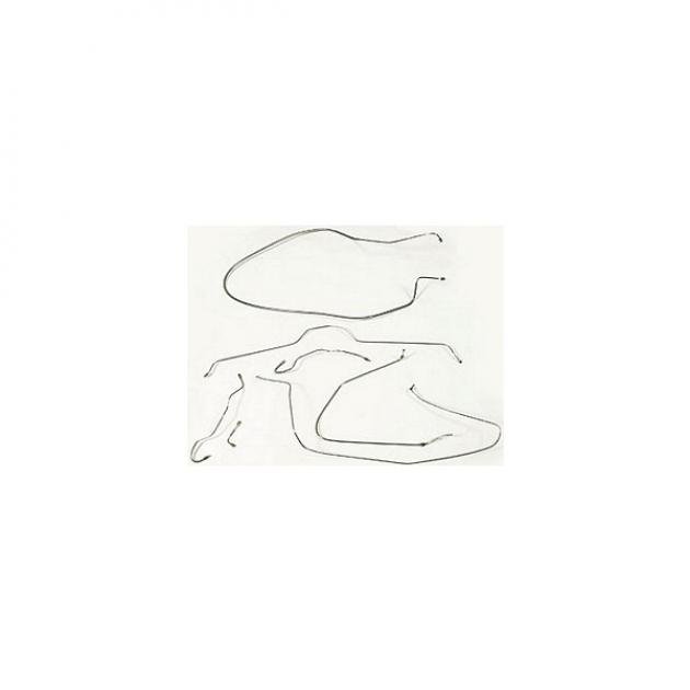 Corvette Brake Line Kit, With Power Brakes, Stainless Steel,1965Late-1966