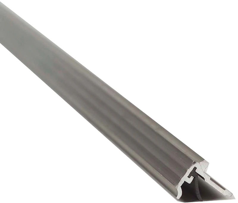 3/4 In. X 7 Ft. Aluminum T-astragal Nail-on Door Weatherstrip With Vinyl Insert