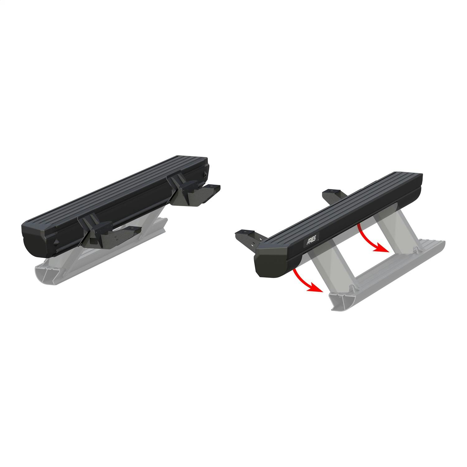 ARIES 3034470 ActionTrac 48.75" Powered Running Boards, Select Jeep Wrangler JK 2-Door