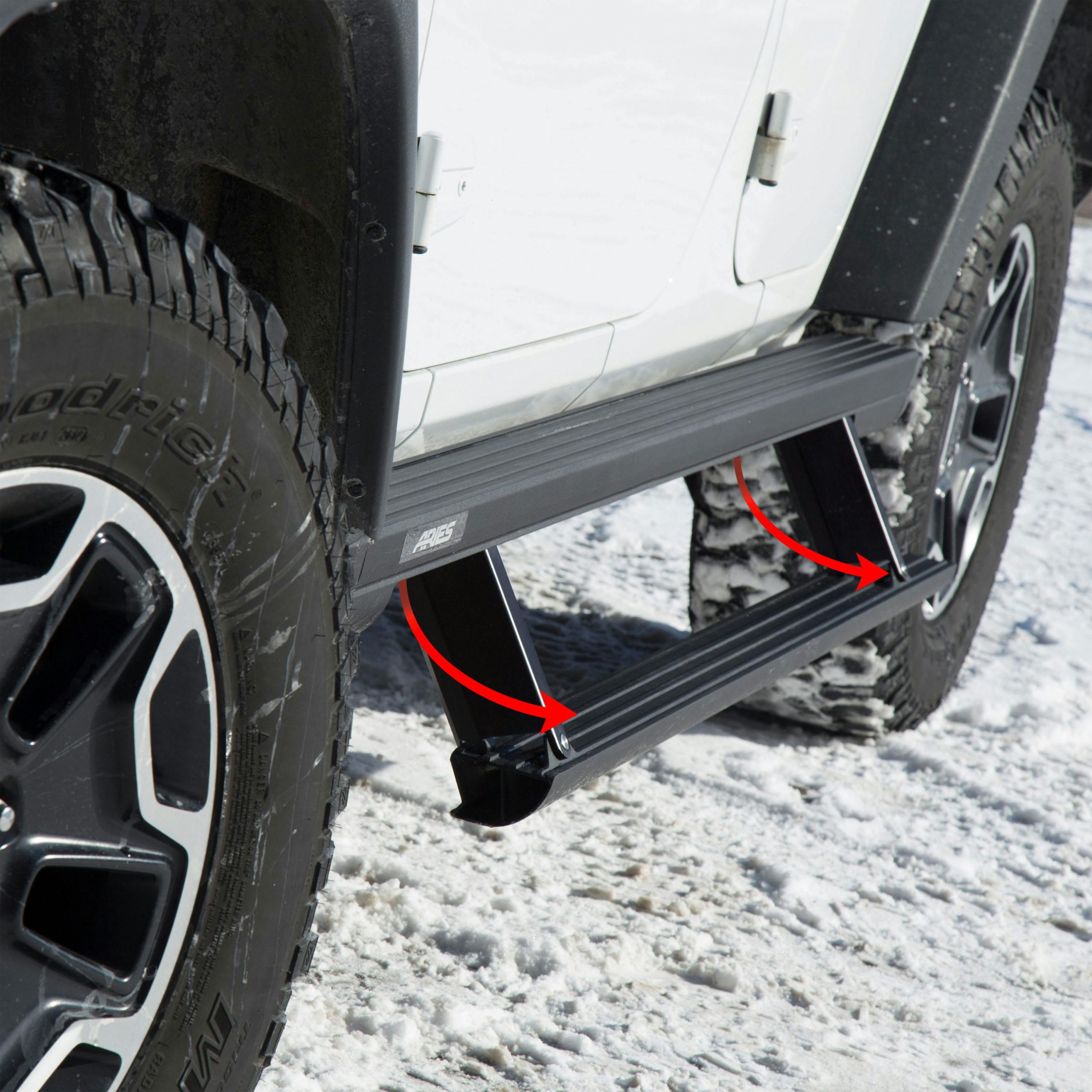 ARIES 3048103 ActionTrac 69.6" Powered Running Boards, Select Chevrolet Tahoe