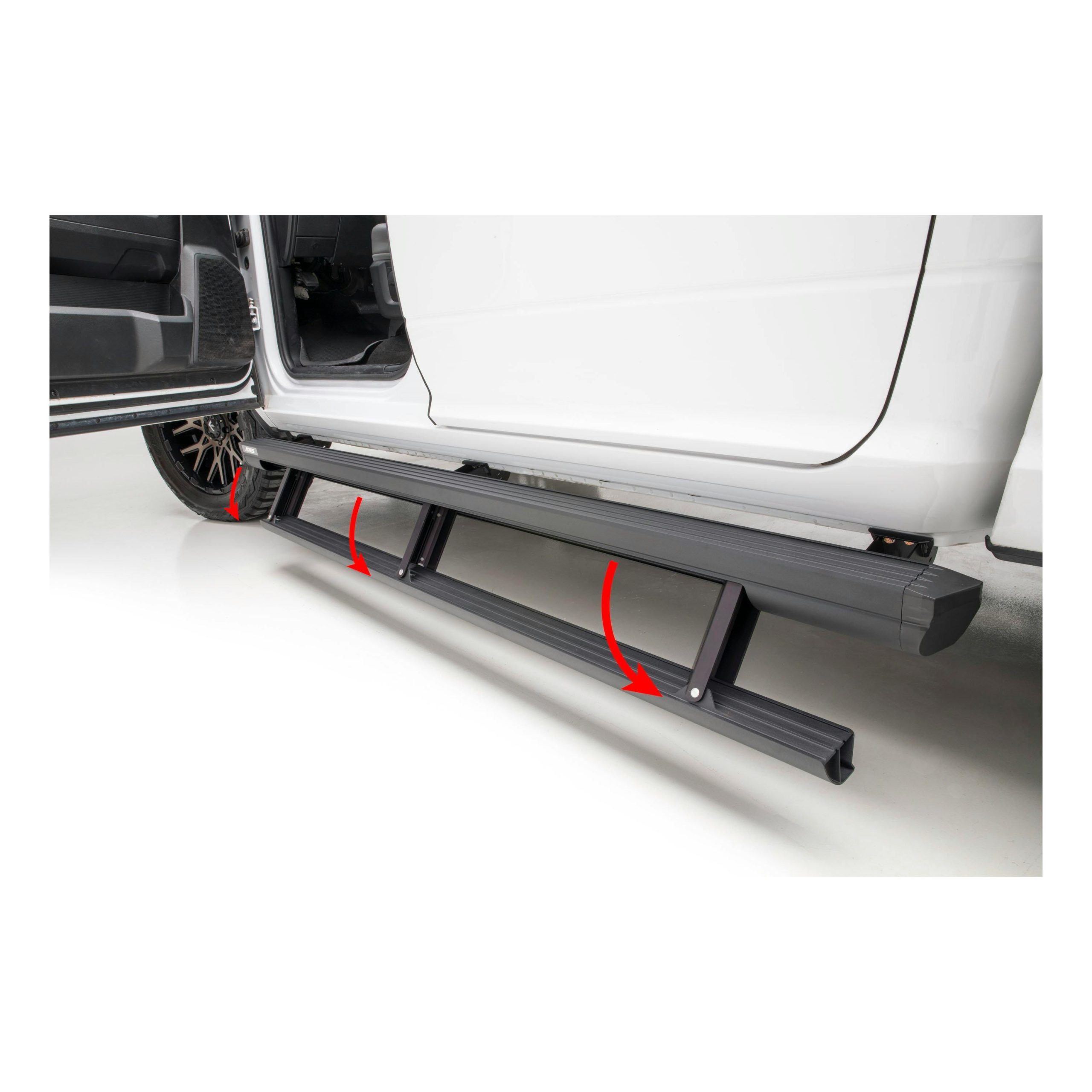 ARIES 3048315 ActionTrac 87.6" Powered Running Boards, Select Silverado, Sierra Crew Cab
