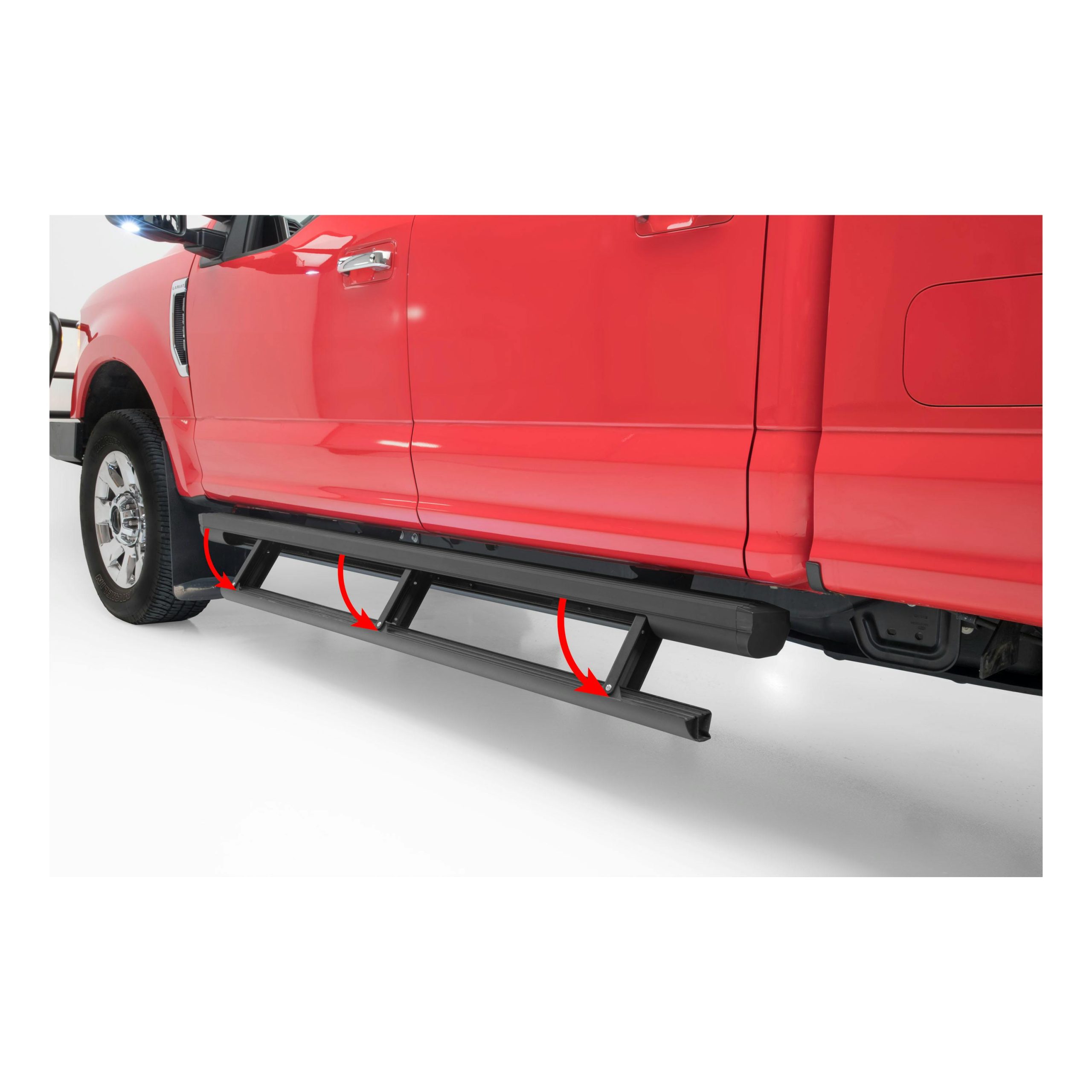 ARIES 3048321 ActionTrac 87.6" Powered Running Boards, Select Ford F-Series Crew Cab