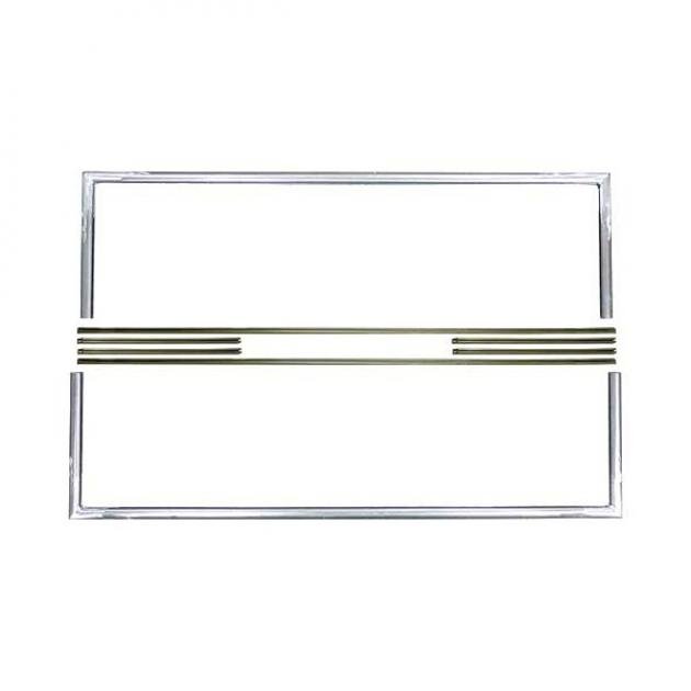 Model T Ford Windshield Frame Kit - Steel Frame - Brass Channel - Upper Frame 37-1/8 X 10-3/16 - Lower Frame 39-9/16 X 10-3/16