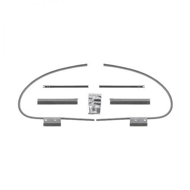 Front Window Channel Kit - Ford 5 Window Coupe With Handle At Front Of Door (Early Type)