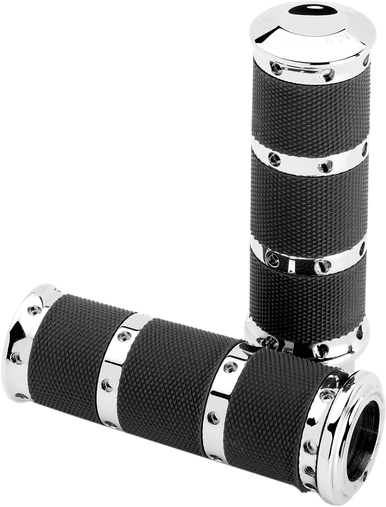 PERFORMANCE MACHINE (PM) Grips - XL - TBW - Chrome 0063-2018-CH