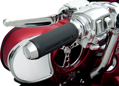 PERFORMANCE MACHINE (PM) Grips - Elite - TBW - Chrome 00635-2028CH