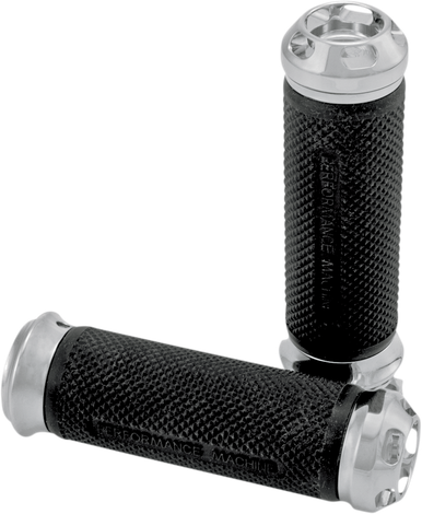 PERFORMANCE MACHINE (PM) Grips - Apex - Elite - Cable - Chrome 0063-2043-CH