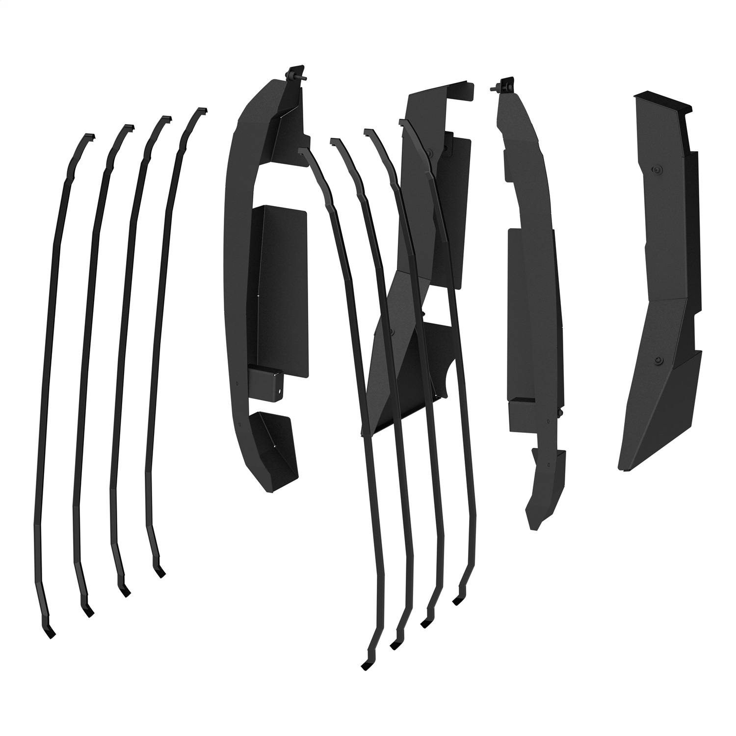 ARIES 3500255 Door Hinge Covers for ARIES Tube Doors - Ford Bronco 4-Door