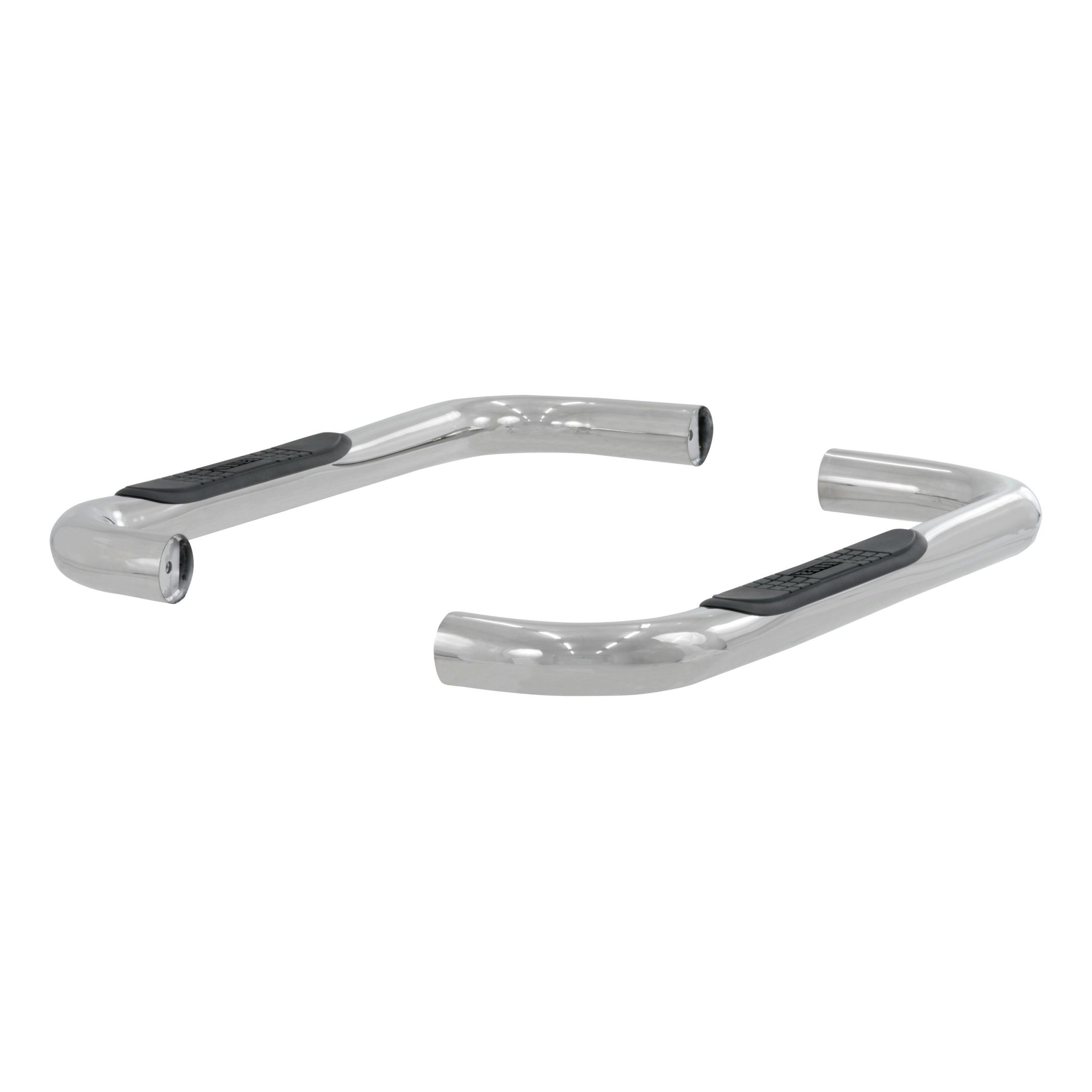 ARIES 35600-2 3" Round Polished Stainless Side Bars, Select Jeep Wrangler YJ, TJ