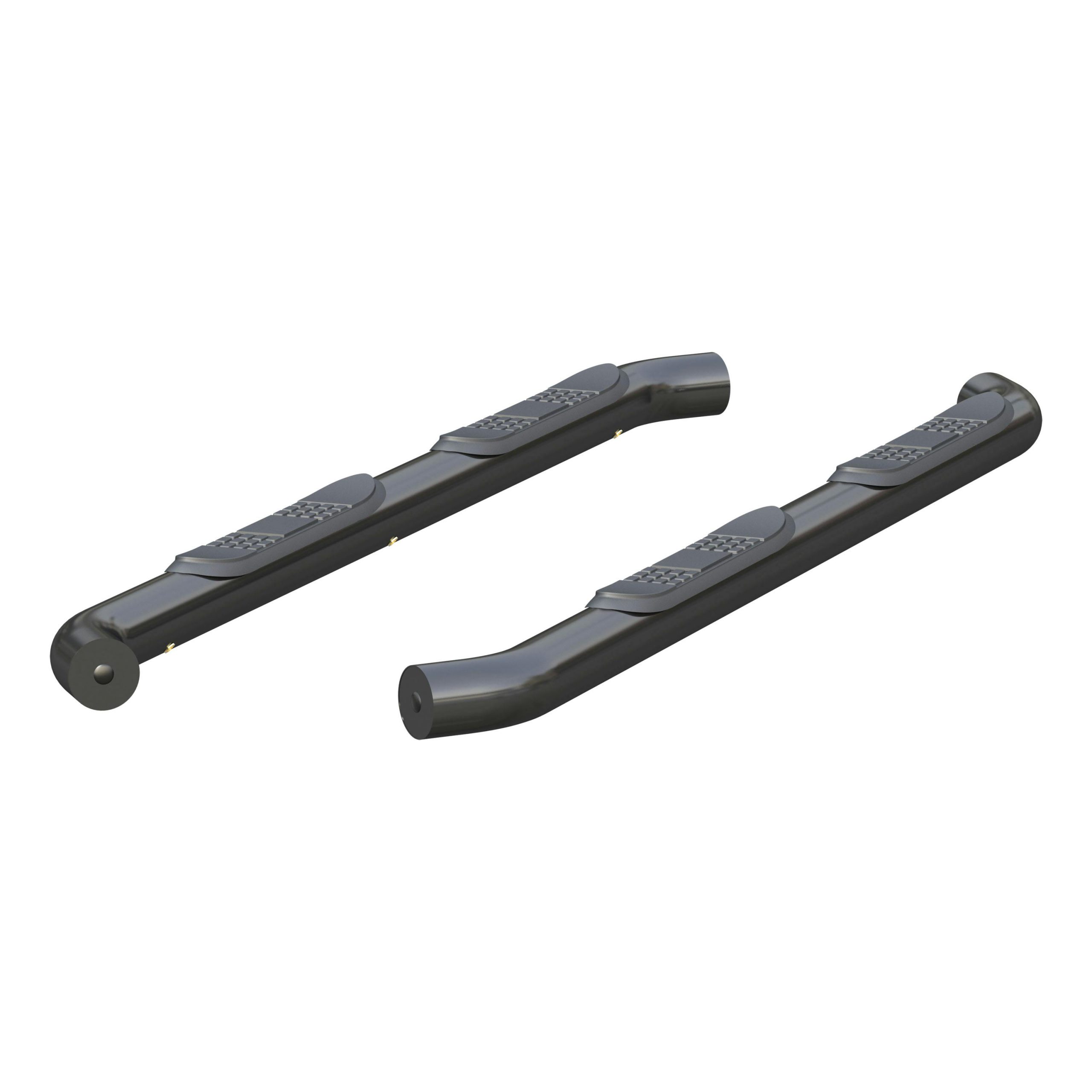 ARIES 35701 3" Round Black Steel Side Bars, Select Jeep Wrangler JL Unlimited