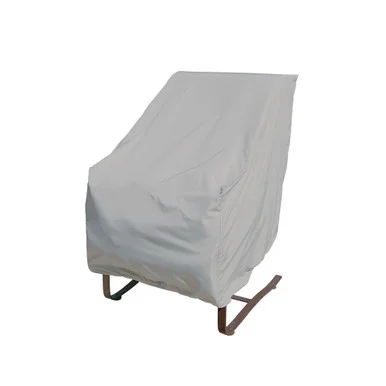 36″ Gray High Back Patio Chair Cover With Elastic