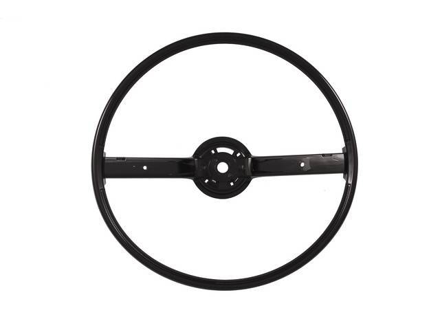 Steering Wheel, Standard, 2 Spoke, Black