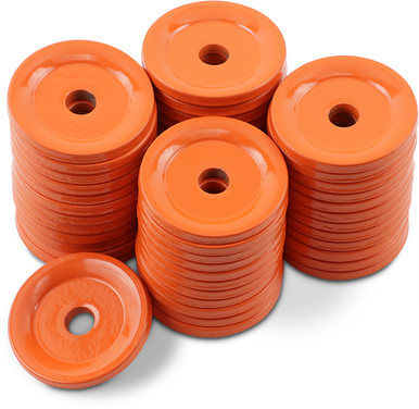 Woody's Round Support Plates Orange 48 Pack ARG-3805-48
