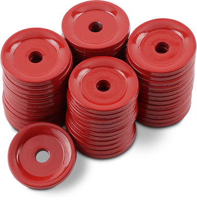Woody's Red Round Support Plates 48 Pack for Single-Ply Studs ARG-3790-48