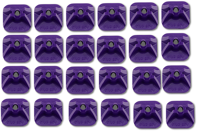 Stud Boy Single Backer Plates Purple 24 Pack 2513-P1-PUR
