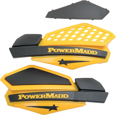 PowerMadd Cobra Handguards Yellow/Black 34201