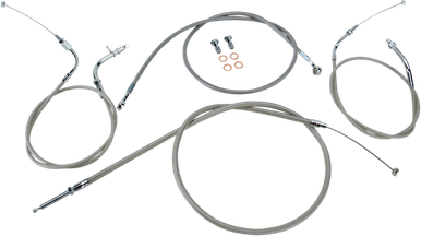 BARON Cable Line Kit - 12" - 14" - XVS650CU - Stainless Steel BA-8014KT-12
