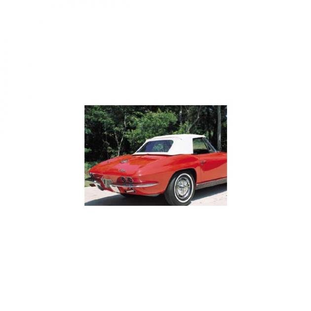 Corvette Convertible Top, White, Date Coded, OEM, 1963-1967