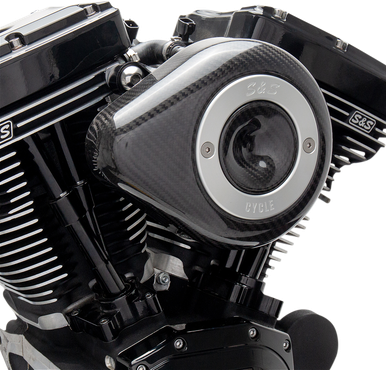 S&S CYCLE Teardrop Air Cleaner Cover - Carbon 170-0501