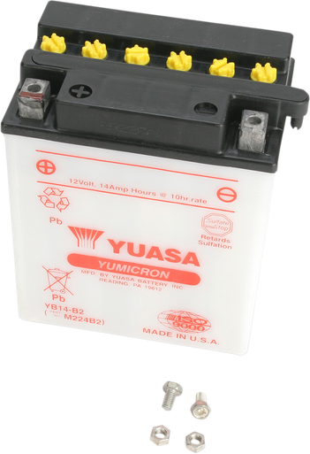YUASA Battery - YB14-B2 YUAM224B2IND