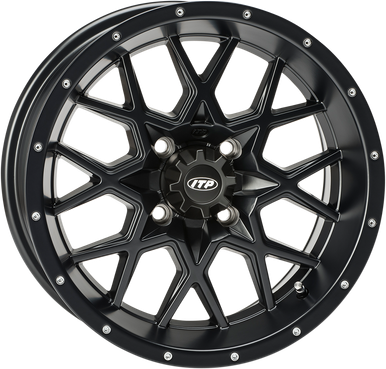 ITP Hurricane Wheel - Front/Rear - Black - 14x7 - 4/110 - 5+2 1428636536B