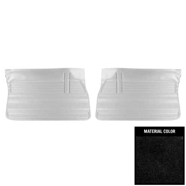 PUI Interiors 1968 Chevrolet Chevelle Sedan Black Front Door Panels D310T