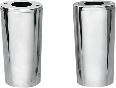 DRAG SPECIALTIES Fork Slider Covers - Chrome - Smooth - Extended +2" (8.5") 74538