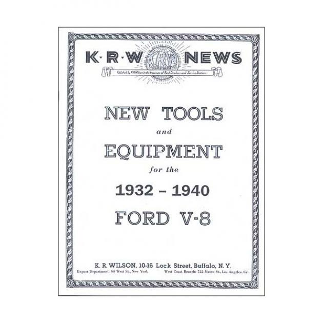 KRW News-New Tools & Equipment For The 1932-1940 Ford V8 - 24 Pages