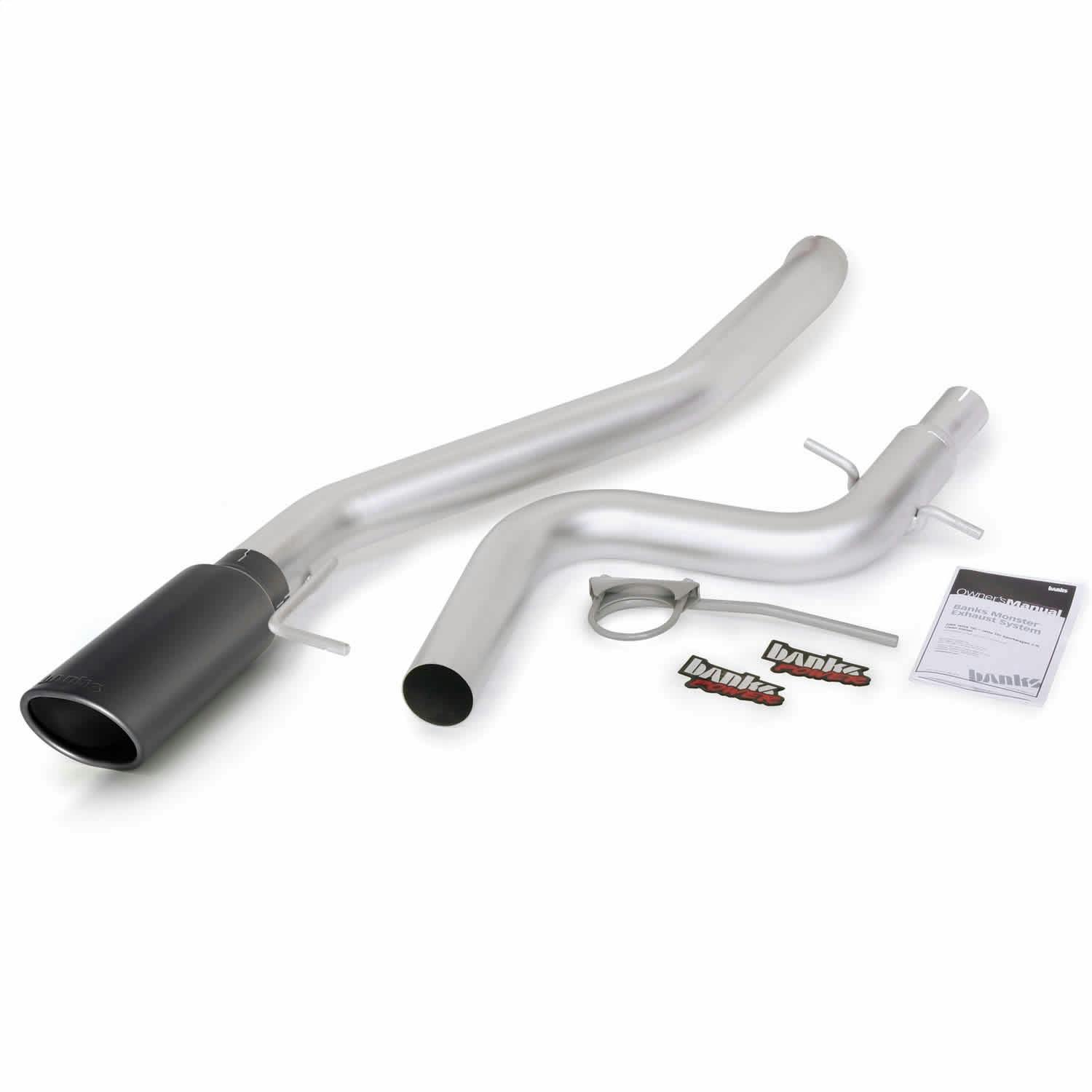 Banks Power 46180-B Monster Exhaust System; S/S-Black Tip-2009-10 VW Jetta; 2.0L TDI