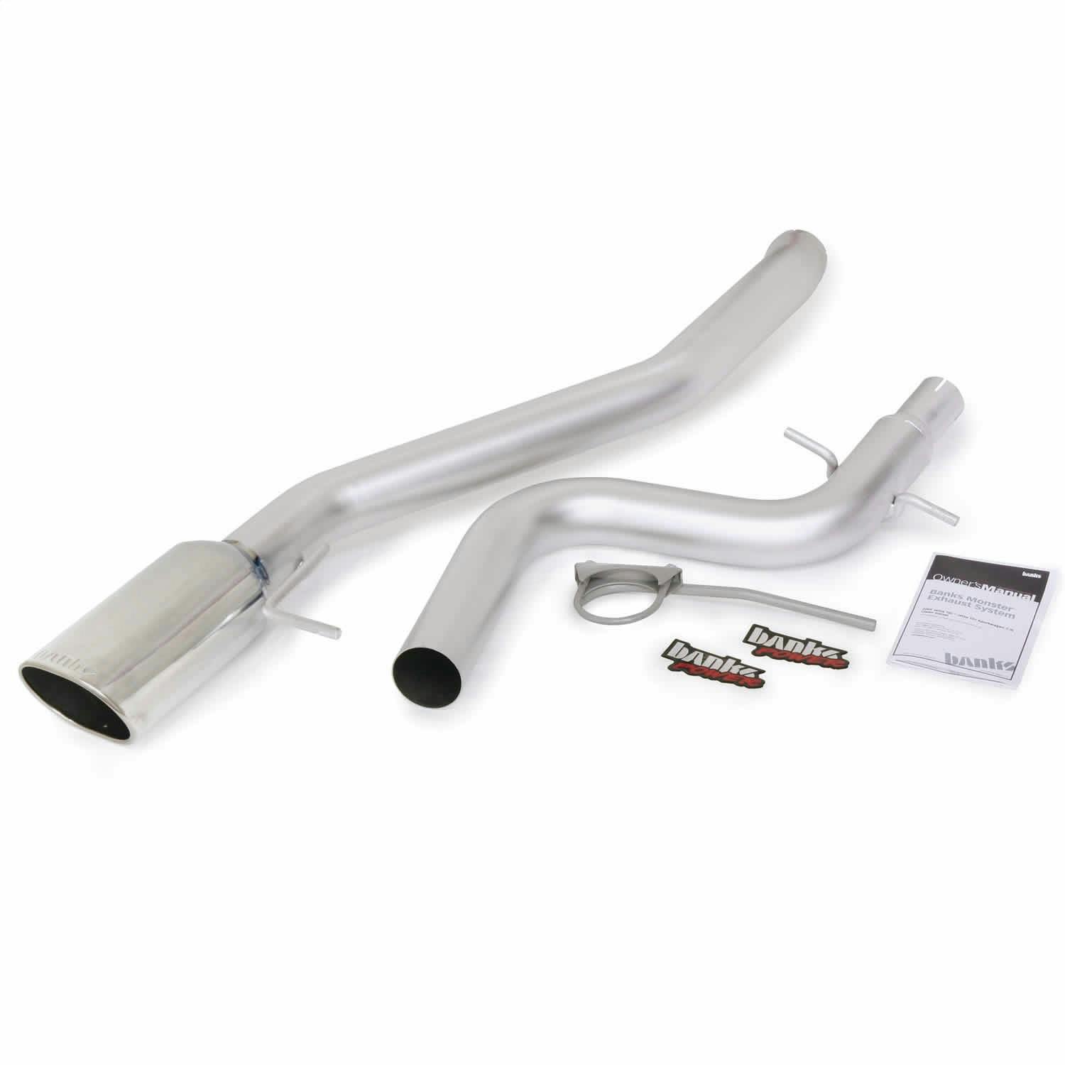 Banks Power 46180 Monster Exhaust System; S/S-Chrome Tip-2009-10 VW Jetta; 2.0L TDI
