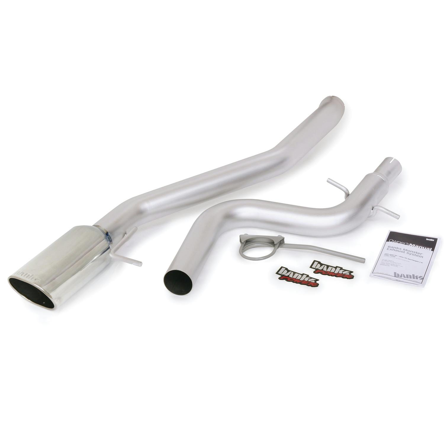 Banks Power 46181 Monster Exhaust System; S/S-Chrome Tip-2011-13 VW Jetta; Sedan/Wagon-2.0L TDI