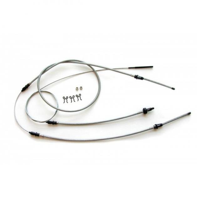 Nova Parking Brake Cable Set, Stainless Steel, 1962-1965