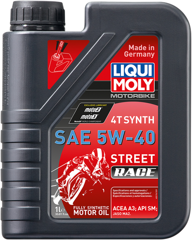 LIQUI MOLY Street Race Synthetic 4T Oil - 5W-40 - 1 L 20074