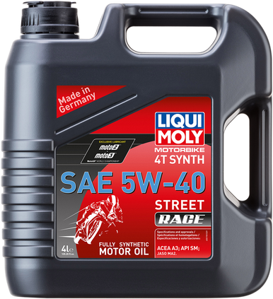 LIQUI MOLY Street Race Synthetic 4T Oil - 5W-40 - 4 L 20076