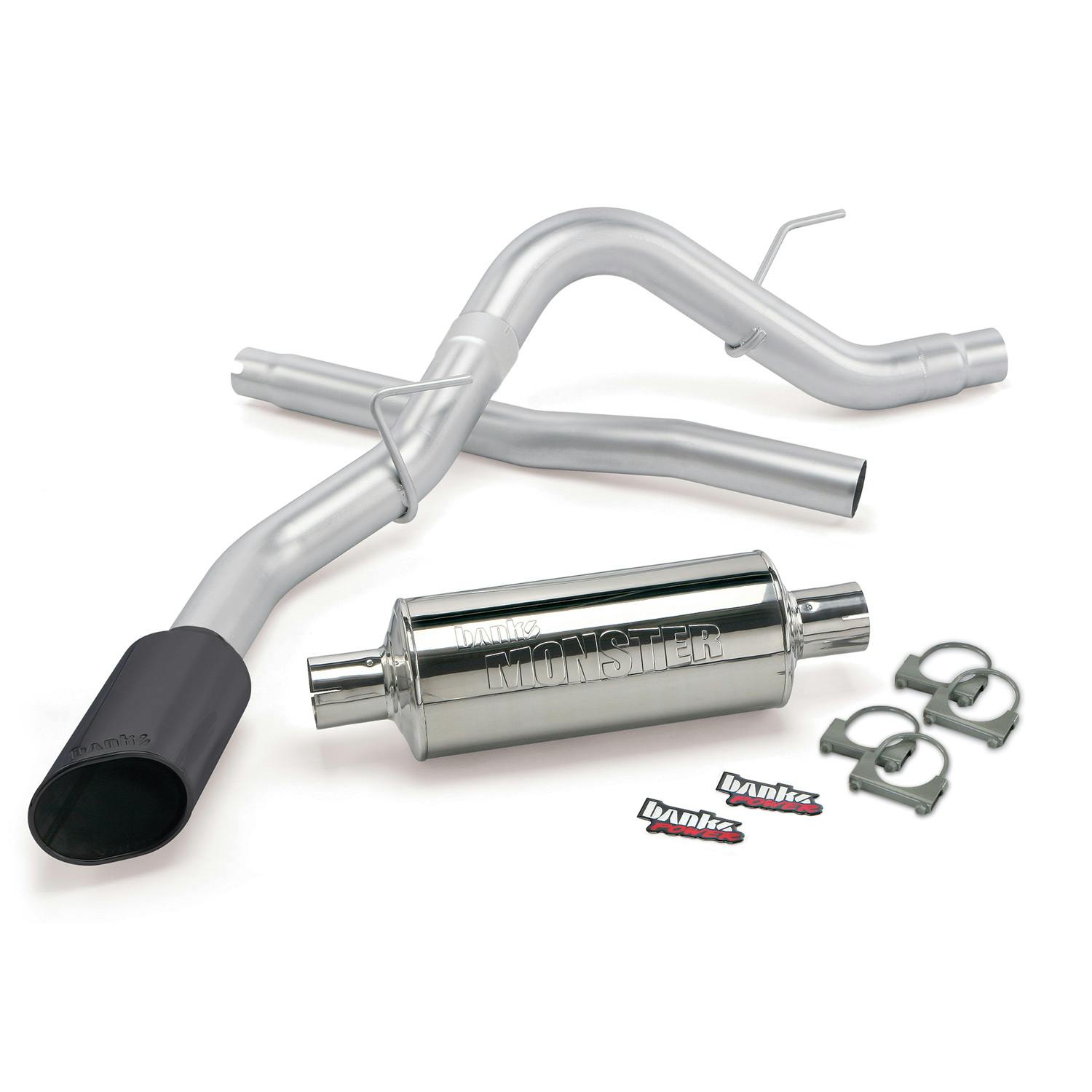 Banks Power 48761-B Monster Exhaust System; S/S-Black Tip-11-14 Ford F-150; 3.5L EcBst; 5.0; 6.2L-RC