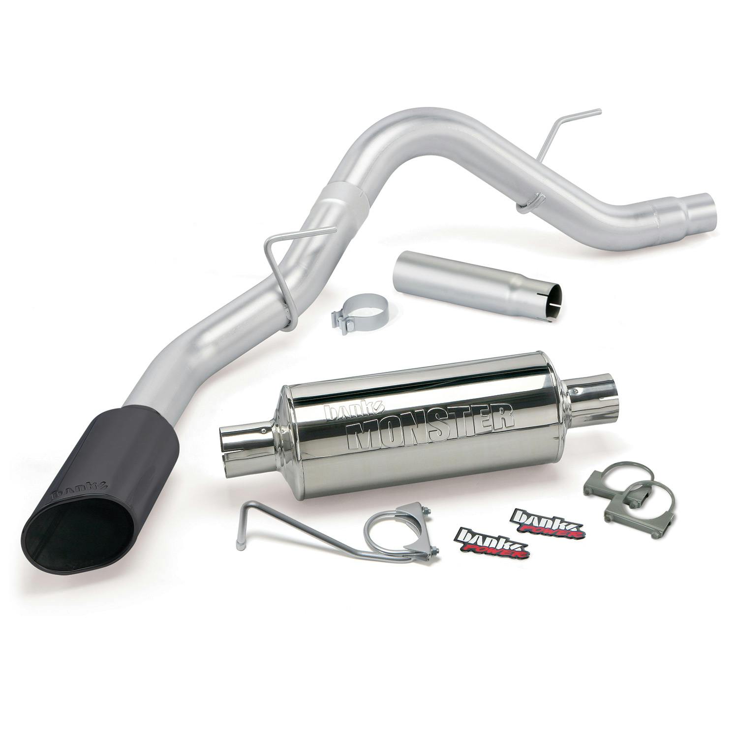 Banks Power 48762-B Monster Exhaust System; S/S-Black Tip-2015 Ford F-150; 2.7L; 3.5L EcBst; 5.0 V8;