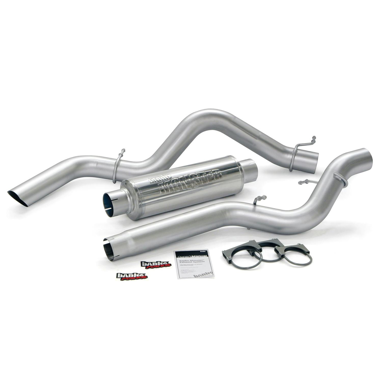 Banks Power 48772 Monster Sport Exhaust-2006-07 Chevy 6.6L; Sclb