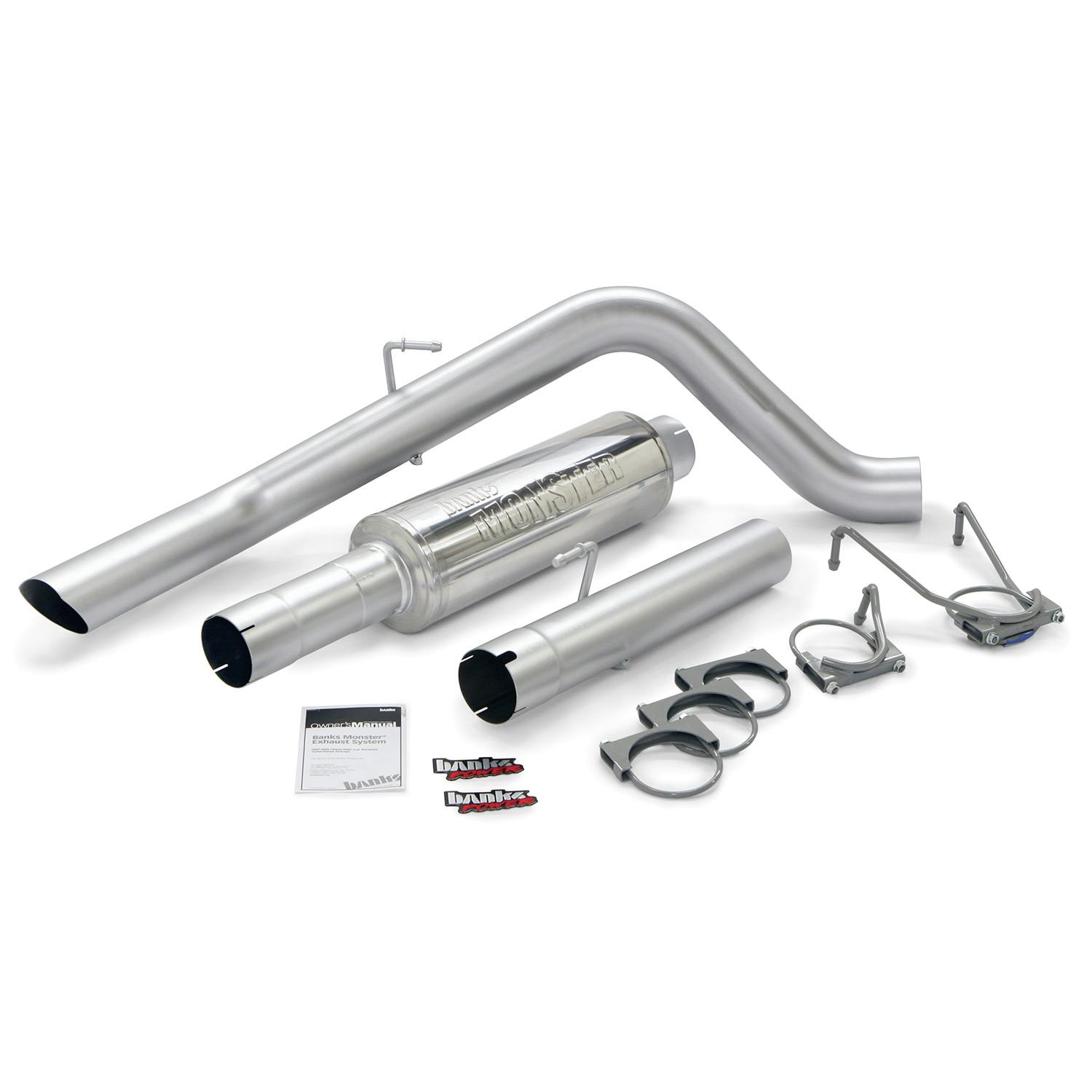 Banks Power 48777 Monster Sport Exhaust-2003-04 Dodge 5.9L; w/4in. Cat Outlet