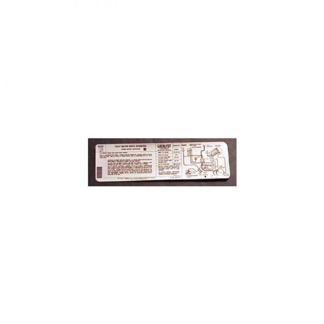 Corvette Emisson Control Decal, For Cars With Automatic Transmission, California, 1981