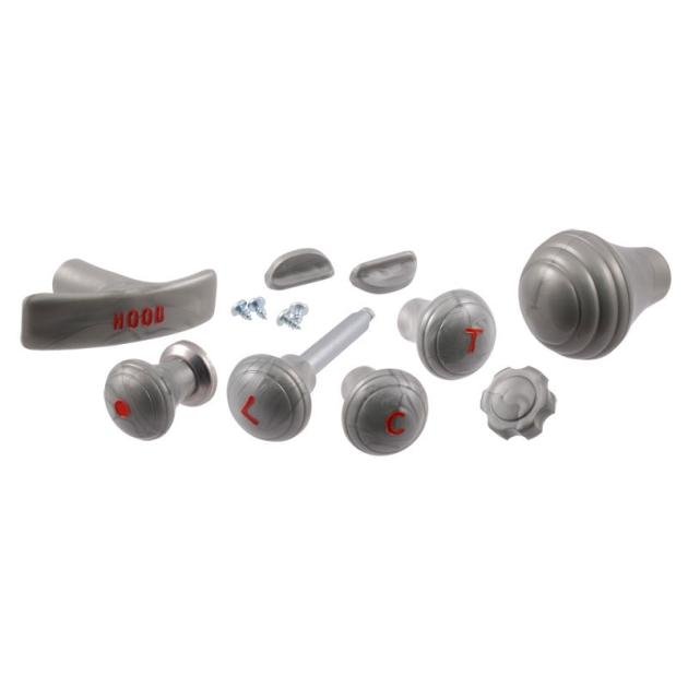 Dennis Carpenter Dash Knob Set - Metallic BlueGray - Super Deluxe - 1946 Ford Car 51A-9270-B