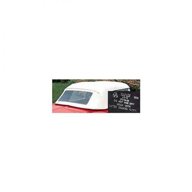 Corvette Convertible Top, White, Date Coded, OEM, 1961-1962