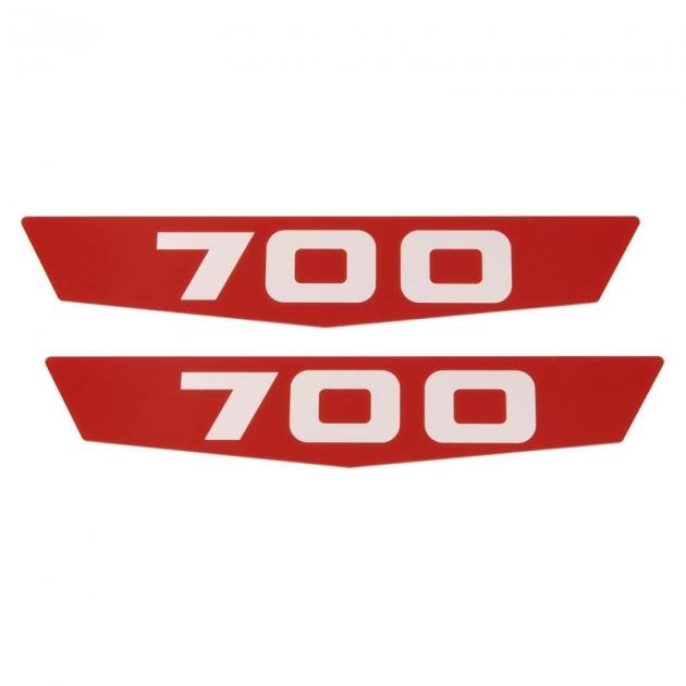 Dennis Carpenter Hood Side Emblem Plastic Insert - "700" - 1963-66 Ford Truck C3TZ-16719-700