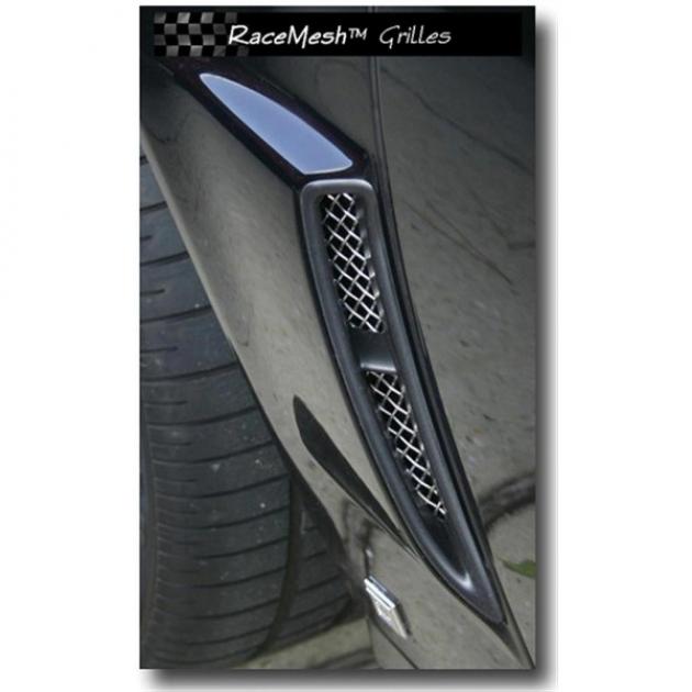 Corvette C6 Grand Sport Custom RaceMesh Rear Fender Grilles, 2010-2013