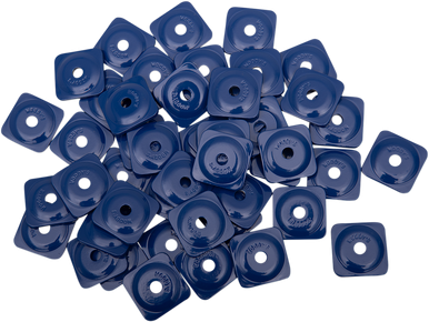 Woody's Square Grand Digger Blue Support Plates 5/16" 48 Pack ASG-3795-48