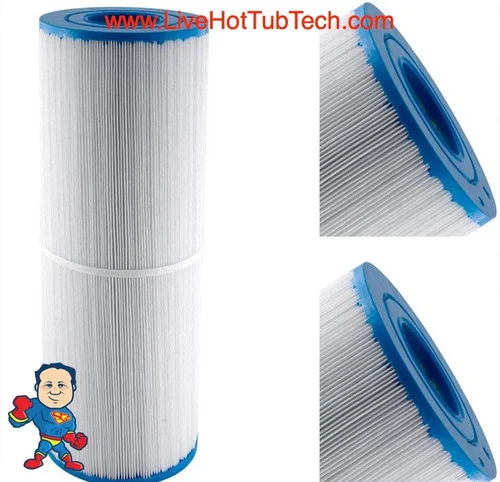 50sqft Spa Filter 14-7/8″ x 5″ Diameter, 2-1/8″ Openings – Cal Spa Compatible