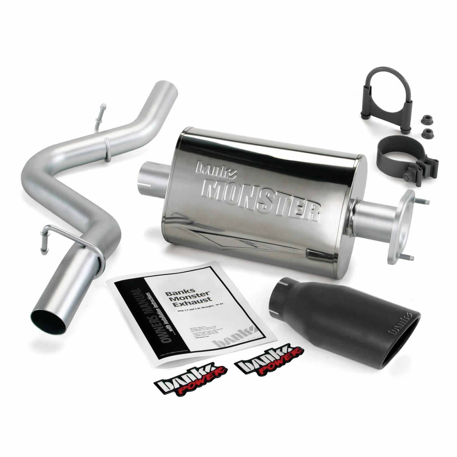 Banks Power 51314-B Monster Exhaust System 2004-2006 Jeep Wrangler TJ and LJ Unlimited 4.0L