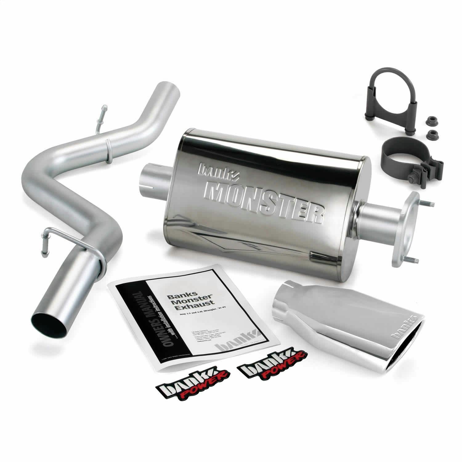 Banks Power 51315 Monster Exhaust System for 2004-2006 Jeep Wrangler TJ and LJ Unlimited 4.0L